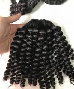 Curly weft hair 16inch