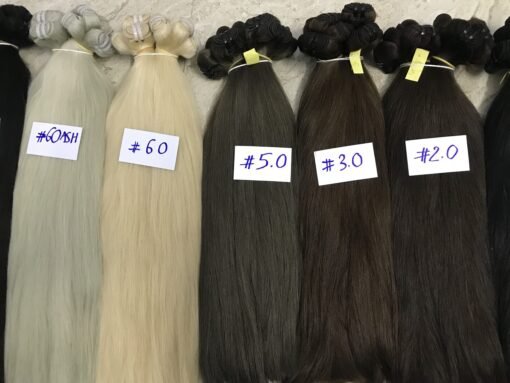 machine weft hair , color hair