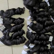 Spring Curly Machine Double Wefted Hair Bundles