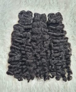 Water Curly 3 Bundles Double Drawn