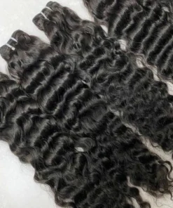 Burmese Curly Double Machine Wefted Bundles