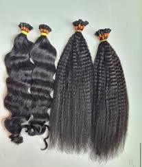 Flat Tip Kinky straight and Natural wavy textures - hair extensions