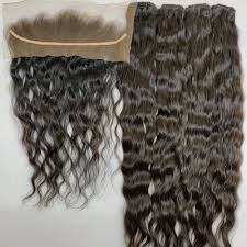 Natural Wavy Bundles and Frontal 13x4 HD lace