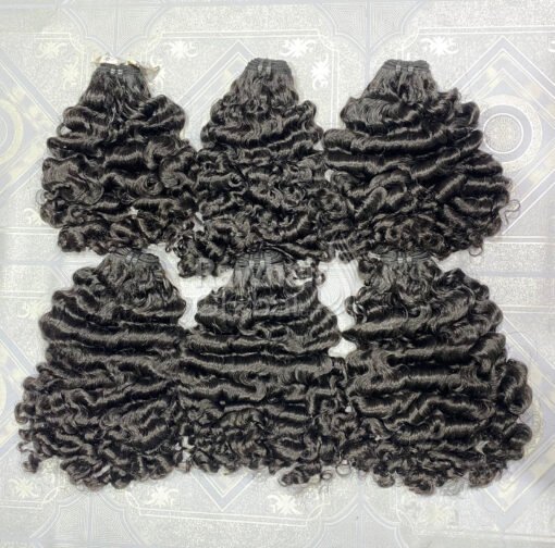 Burmese Curly 18" Set 3 Bundles and 1 Closure 5x5 HD Lace - Image 4