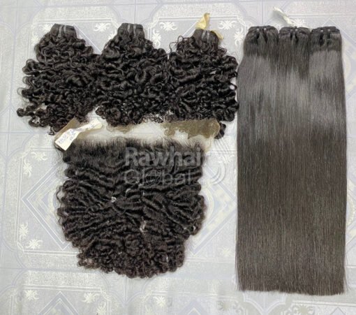 Burmese curly and Straight Human Hair