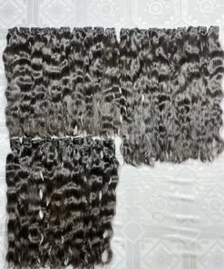 Alternative view of Cambodian Wavy Human Hair Machine Double Wefted Bundles