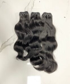 Natural Wavy 26" Double Drawn Single Wefted Hair