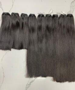 Straight and Burmese Curly Human Hair Natural Black