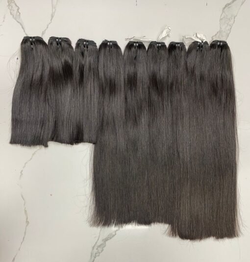 Straight and Burmese Curly Human Hair Natural Black