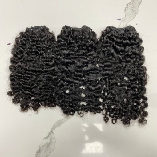 Burmese Curly 18" Set 3 Bundles and 1 Closure 5x5 HD Lace