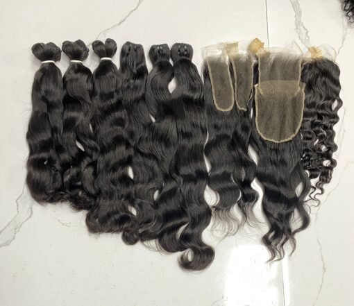 Natural Wavy Double Drawn 24"-28"
