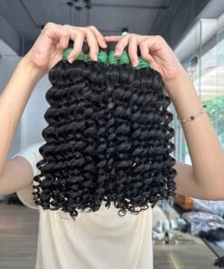 Deep curly bulk hair 16inch