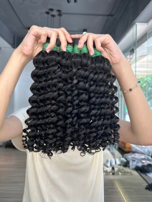 Deep curly bulk hair 16inch